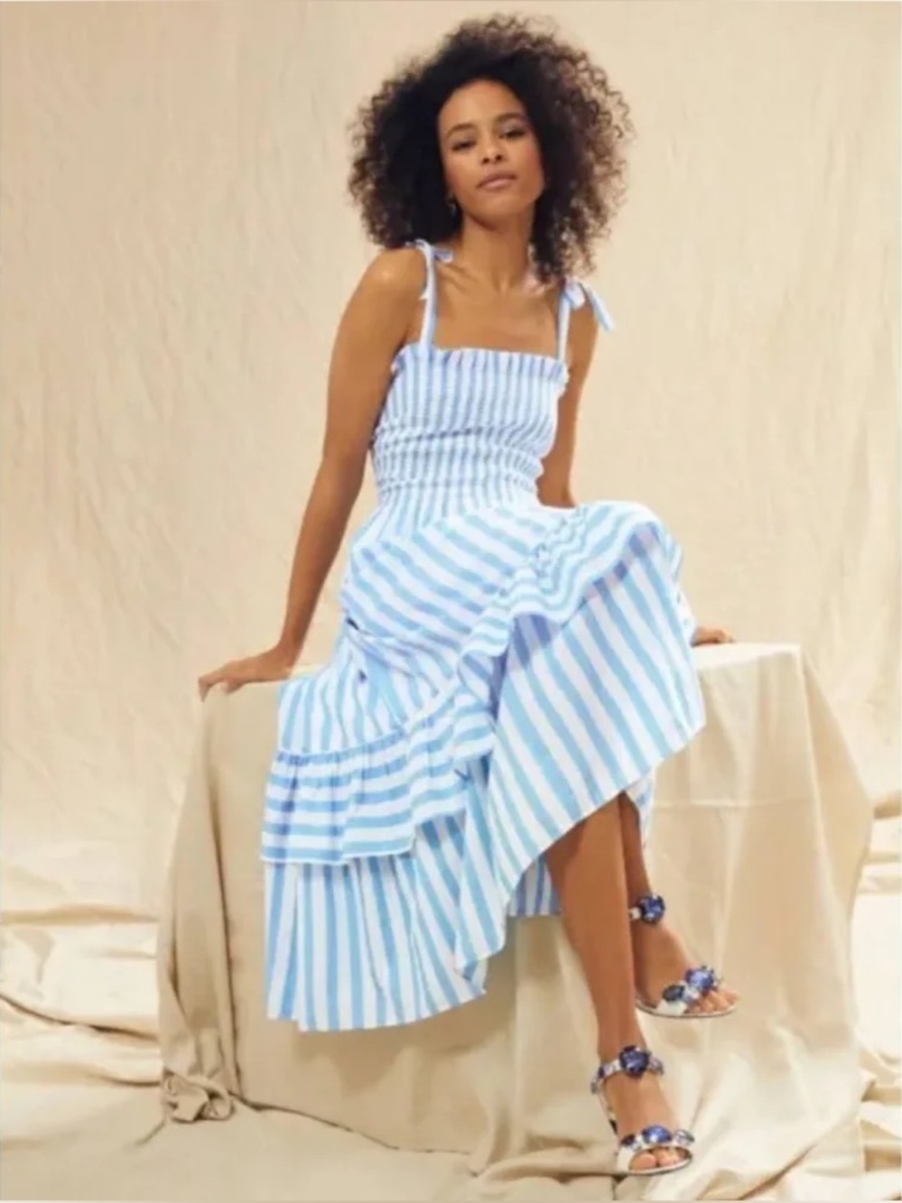 NWT SOLD OUT Draper James Taylor Nap Dress in Awning Stripe XS